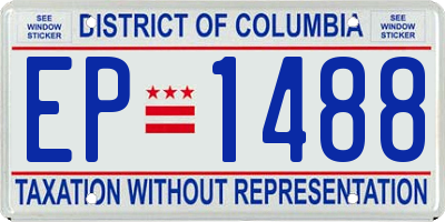 DC license plate EP1488