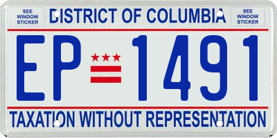 DC license plate EP1491