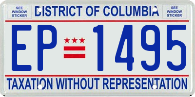 DC license plate EP1495