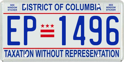 DC license plate EP1496