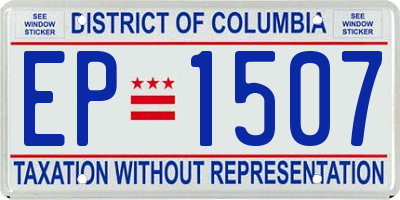 DC license plate EP1507