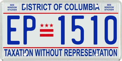 DC license plate EP1510