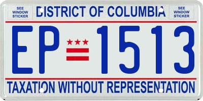 DC license plate EP1513