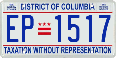 DC license plate EP1517