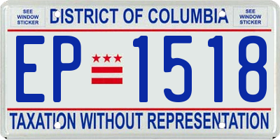 DC license plate EP1518