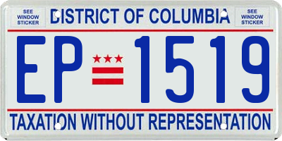 DC license plate EP1519