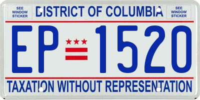 DC license plate EP1520