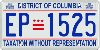 DC license plate EP1525