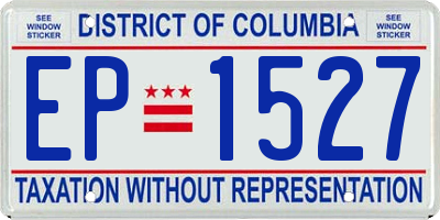 DC license plate EP1527