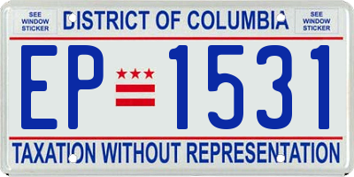 DC license plate EP1531