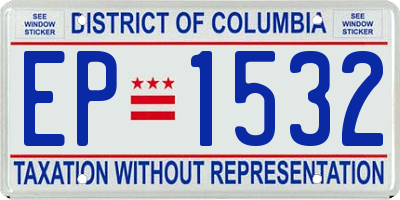 DC license plate EP1532