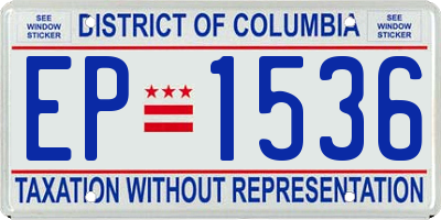 DC license plate EP1536