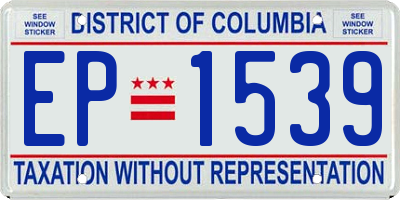 DC license plate EP1539