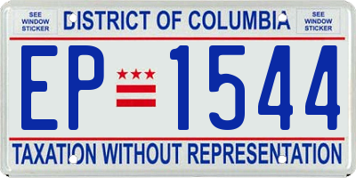 DC license plate EP1544