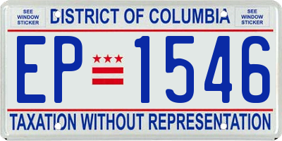 DC license plate EP1546