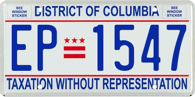 DC license plate EP1547