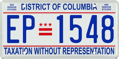 DC license plate EP1548