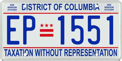 DC license plate EP1551