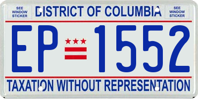 DC license plate EP1552