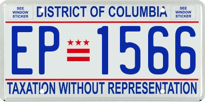 DC license plate EP1566