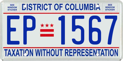 DC license plate EP1567