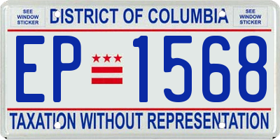 DC license plate EP1568