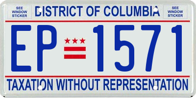 DC license plate EP1571