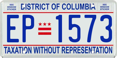 DC license plate EP1573