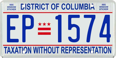 DC license plate EP1574