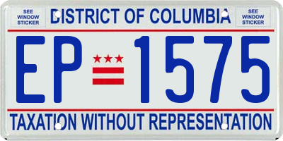 DC license plate EP1575