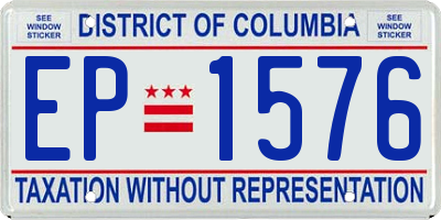 DC license plate EP1576
