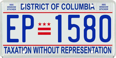 DC license plate EP1580