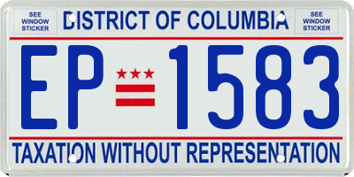 DC license plate EP1583