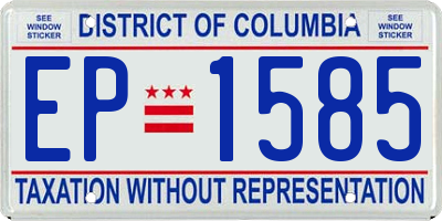 DC license plate EP1585
