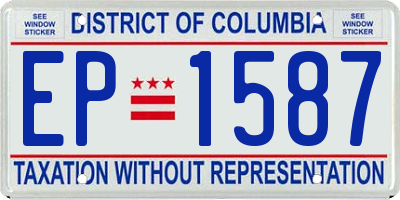 DC license plate EP1587