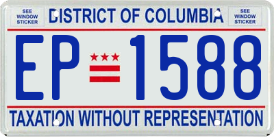 DC license plate EP1588