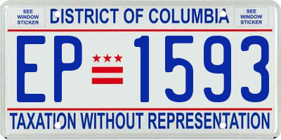 DC license plate EP1593