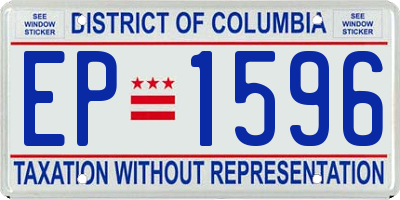DC license plate EP1596
