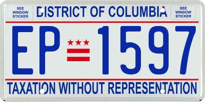 DC license plate EP1597