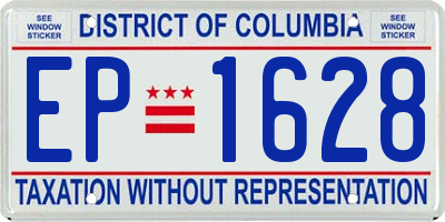 DC license plate EP1628