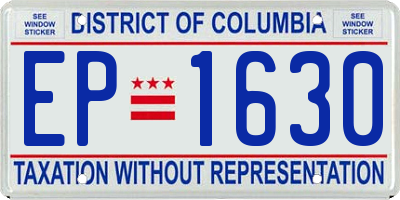 DC license plate EP1630