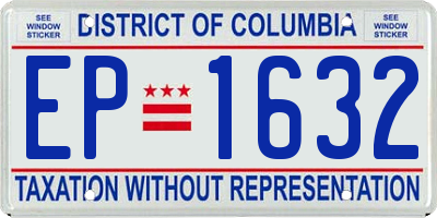 DC license plate EP1632