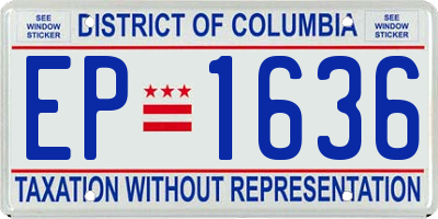 DC license plate EP1636