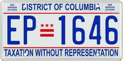 DC license plate EP1646