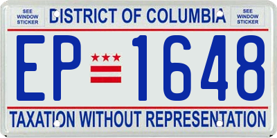 DC license plate EP1648