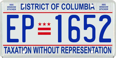 DC license plate EP1652