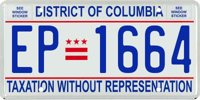 DC license plate EP1664