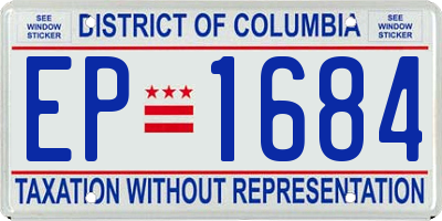 DC license plate EP1684