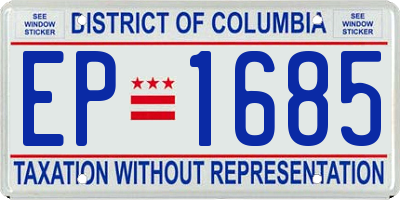 DC license plate EP1685