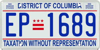 DC license plate EP1689